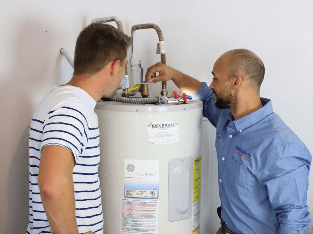 water heater installation for customer