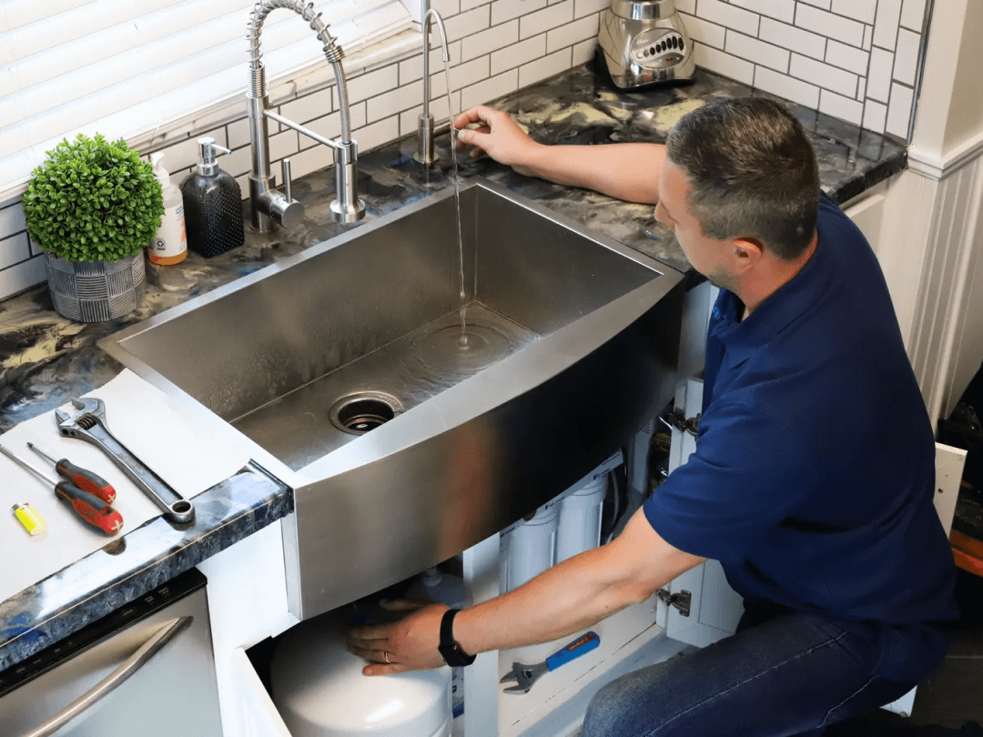 local experts plumbing services with water filter