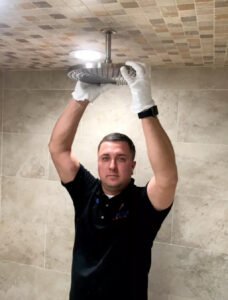 replacing shower taps