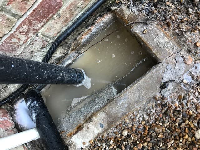 Blocked-Drain-Outside - hydro jetting services near me